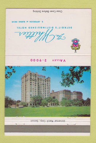 Matchbook Cover - Whittier Hotel Detroit MI 40 Strike