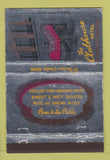 Matchbook Cover - Clubhouse Hotel Chester PA WEAR 40 Strike