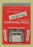 Matchbook Cover - Howell Garage? Sectional Doors Philadelphia PA 40 Strike