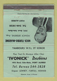 Matchbook Cover - Ivonick Nick Turbo Marine Music Port Alfred ON WORN 40 Strike