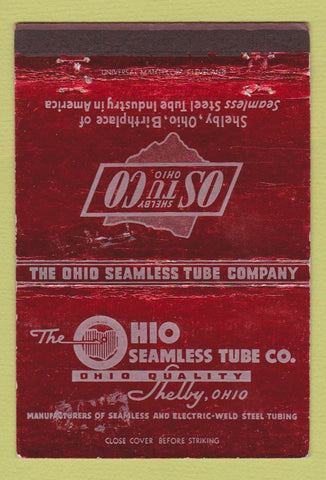 Matchbook Cover - Ohio Seamless Tube Shelby OH WEAR 40 Strike