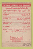 Matchbook Cover - Ohio Seamless Tube Shelby OH WEAR 40 Strike
