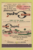 Matchbook Cover - Hotel Capri Jacksonville FL WEAR 40 Stick