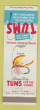 Matchbook Cover - Tums Antacid Fishing Flies Logan