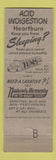 Matchbook Cover - Tums Antacid Fishing Flies Logan