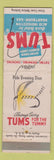 Matchbook Cover - Tums Antacid Fishing Flies Pale Evening Dun WEAR