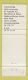 Matchbook Cover - Place Royale Restaurant BBQ St Hyacinthe QC