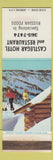 Matchbook Cover - Castlegar Hotel Russian Foods BC WEAR
