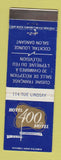 Matchbook Cover - Hotel 400 Motel Drummondville QC