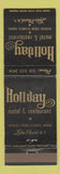 Matchbook Cover - Holiday Motel Restaurant Lake Placid NY WEAR