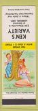 Matchbook Cover - Ken's Variety London ON hillbilly