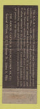 Matchbook Cover - AC&Y Railroad WEAR WEAR