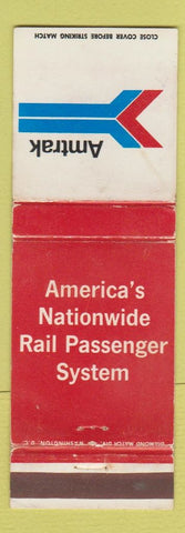Matchbook Cover - Amtrak Railroad train WEAR
