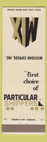 Matchbook Cover - Michigan Express Trucking
