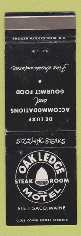 Matchbook Cover - Oak Ledge Motel Saco ME WEAR