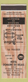 Matchbook Cover - Hotel Domaine Du Relais St Liboire Cte Bagot QC
