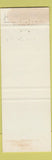 Matchbook Cover - Downtowner Motel Prince George BC WEAR