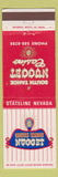 Matchbook Cover - South Tahoe Nugget Casino NV