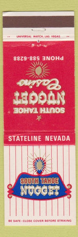 Matchbook Cover - South Tahoe Nugget Casino NV