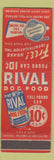 Matchbook Cover - Rival Dog Food Dog ID Tag WEAR