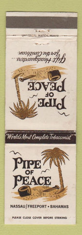 Matchbook Cover - Pipe of Peace Nassau Freeport Bahamas WEAR