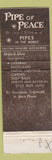 Matchbook Cover - Pipe of Peace Nassau Freeport Bahamas WEAR