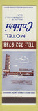 Matchbook Cover - Motel Colibri Victoriaville QC