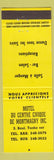 Matchbook Cover - Motel Du Centre Civique De Montmagc