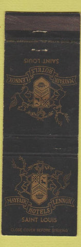Matchbook Cover - Mayfair Hotels Lennox St Louis MO