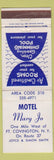 Matchbook Cover - Motel Mary Joe Fort Covington NY