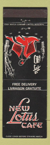 Matchbook Cover - New Lotus Cafe girlie QC