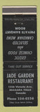 Matchbook Cover - Jade Garden Chinese Niagara Falls ON