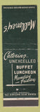 Matchbook Cover - Malloney's Restaurant Toronto ON