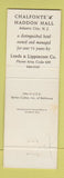 Matchbook Cover - Chalfonte Haddon Hall Atlantic City NJ