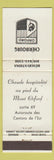 Matchbook Cover - Cheribourg Mont Orford QC
