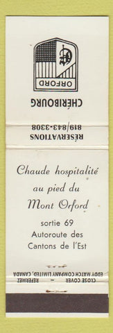 Matchbook Cover - Cheribourg Mont Orford QC