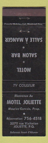 Matchbook Cover - Motel Joliette QC