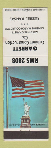 Matchbook Cover - Garrett Cabinet Construction Russell KS RMS