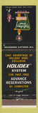 Matchbook Cover - Holiday Inn Lake George NY WEAR