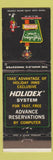 Matchbook Cover - Holiday Inn St Augustine FL