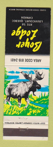 Matchbook Cover - Boyer Lodge Louvicourt QC