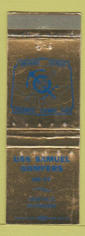 Matchbook Cover - USS Samuel Gompers AD37 WORN