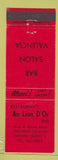 Matchbook Cover - Au Lion D'Or Giffard QC