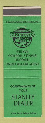 Matchbook Cover - Stanley Hostess Homes Canada