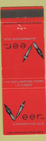 Matchbook Cover - Veer Sherbrooke QC shoes?