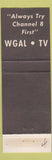 Matchbook Cover - WGAL TV Channel 8 NBC