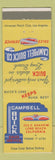 Matchbook Cover - Campbell Buick Long Beach CA