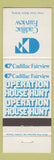 Matchbook Cover - Cadillac Fairview Real Estate?