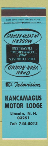 Matchbook Cover - Kancamagus Motor Lodge Lincoln NH BLUE