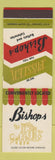 Matchbook Cover - Bishops Des Moines Waterloo Dubuque IA Peoria IL Omaha